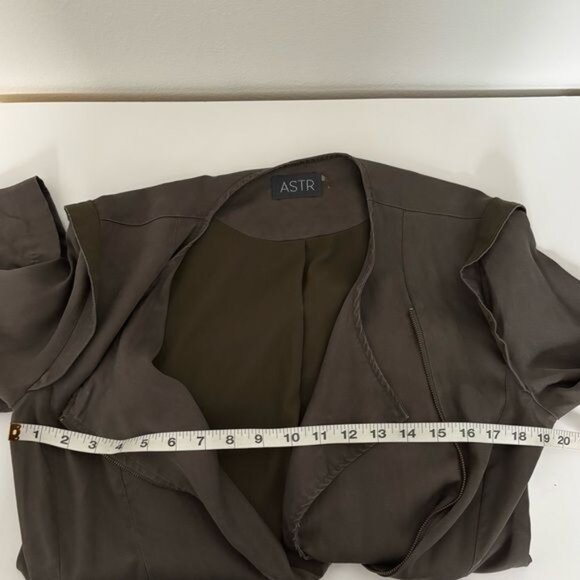 ASTR Jacket Size Small Moto Olive Green Rebellious Grunge Cyber Punk Streetwear - Picture 6 of 12